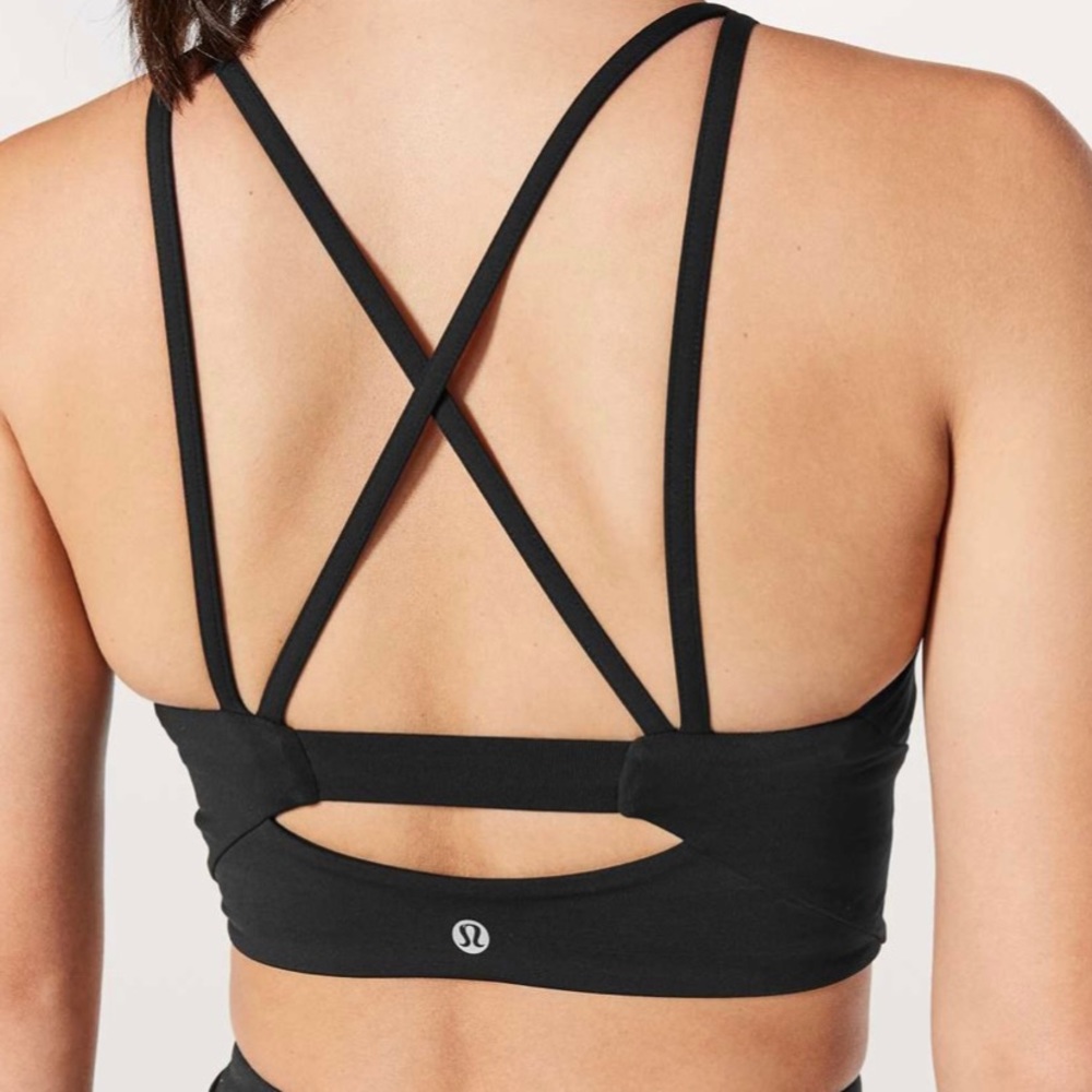 NWOT Lululemon Clip in long line high neck mesh bra Size 4
